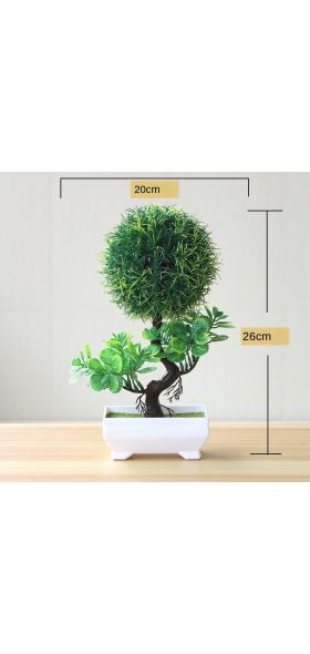 Artificial Plants Potted Bonsai Green Small Tree Plants Fake Flowers Potted Ornaments for Home Garden Decor Party Hotel Decor