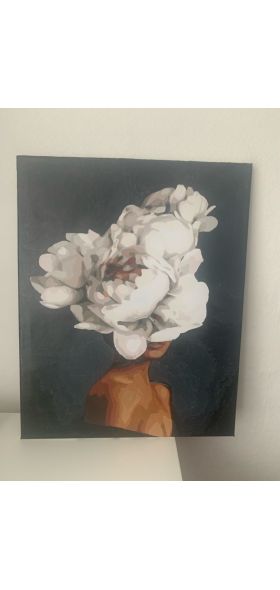 GATYZTORY 60X75cm Oil Painting By Numbers Flower and women DIY Paint by numbers On Canvas Home Decor Frameless Digital Painting