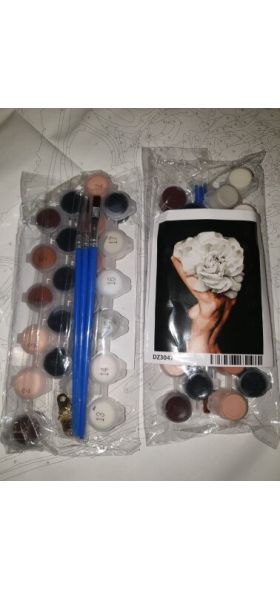 GATYZTORY 60X75cm Oil Painting By Numbers Flower and women DIY Paint by numbers On Canvas Home Decor Frameless Digital Painting