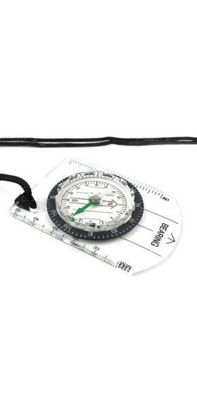 Outdoor Camping Hiking Transparent Plastic Compass Compass Proportional Footprint Travel Military Compass Tools travel kits