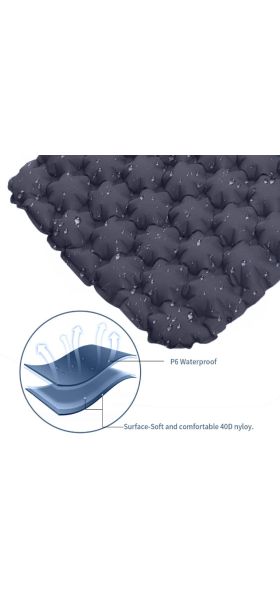 Outdoor Sleeping Pad Camping Inflatable Mattress with Pillows Travel Mat Folding Bed Ultralight Air Cushion Hiking Trekking