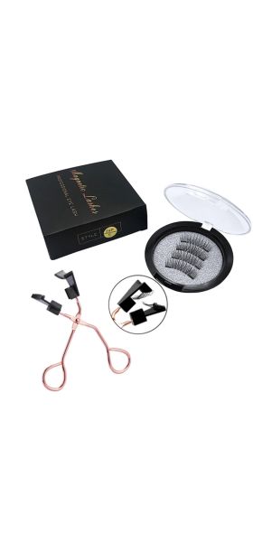 3D magnetic eyelashes With 3/4 Magnets handmade makeup Mink eyelashes extended false eyelashes Reusable false eyelashes Dropship
