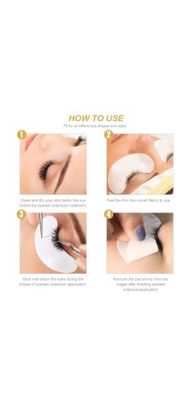 50 Pairs Eyelash Pad Gel Patch Grafting Eyelashes Under Eye Patches For Eyelash Extension Paper Sticker Wraps Makeup Tools