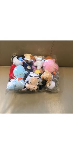 10PCS Random Styles Plush Toy 5-15CM , Bear , Penguin , Panda Cute Soft Stuffed Doll For Kids Christmas Gift