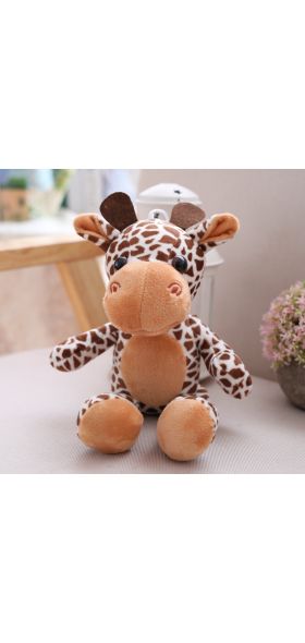 20cm Forest Animals Stuffed Doll Plush Jungle Series Animal Toy Plush Lion Tiger Leopard Giraffe Toys Kids Dolls Kids Gift