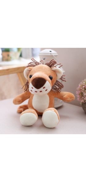 20cm Forest Animals Stuffed Doll Plush Jungle Series Animal Toy Plush Lion Tiger Leopard Giraffe Toys Kids Dolls Kids Gift