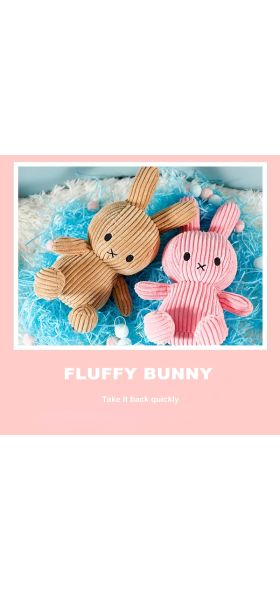 30CM Height Large Plush Bunny Doll Toys Kids Sleeping Back Cushion Cute Stuffed Rabbit Baby Accompany Dolls Xmas Gift