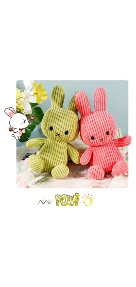30CM Height Large Plush Bunny Doll Toys Kids Sleeping Back Cushion Cute Stuffed Rabbit Baby Accompany Dolls Xmas Gift
