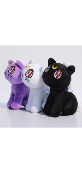 3styles Plush Toy Cat Cotton Stuffed Animals Plush Doll Soft Toys For Kids With Sucker 18cm