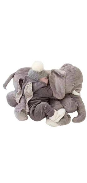 40cm / 60cm Elephant Stuffed Toy Baby Sleep Plush Elephant Pillow Animal Soft Plush Doll Baby Backrest Pillow Children's Gift