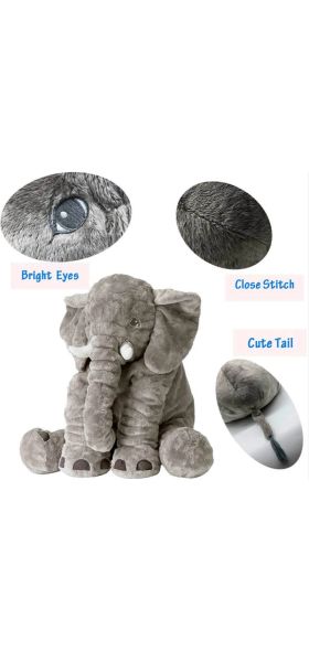 40cm / 60cm Elephant Stuffed Toy Baby Sleep Plush Elephant Pillow Animal Soft Plush Doll Baby Backrest Pillow Children's Gift