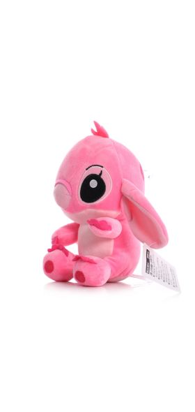 Disney Plush 20Cm Angel Plush Doll Star Baby Stitch Doll Cute Soft Gift for Kids Plush Toy Stitch Has a Glitch