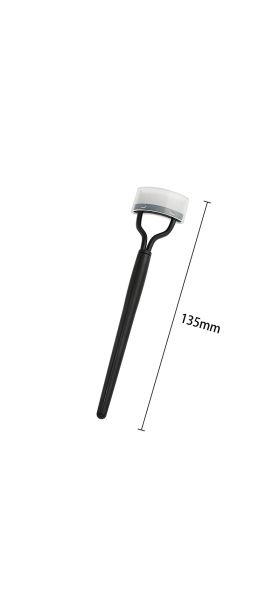 New Black Pink Eyelash Curler Metal Eyelash Brush Comb Portable Lash Separator Foldable Mascara Curl Beauty Makeup Cosmetic Tool