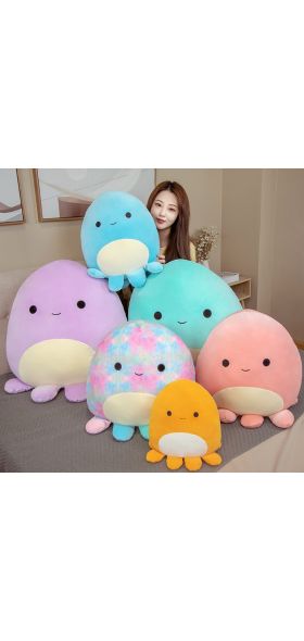 Squish Pillow Plush Toy Animals Doll Kawaii Octopus Soft Cute Pillow Buddy Stuffed Cartoon Cushion Birthday Gifts For Kids Girls