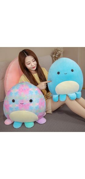 Squish Pillow Plush Toy Animals Doll Kawaii Octopus Soft Cute Pillow Buddy Stuffed Cartoon Cushion Birthday Gifts For Kids Girls