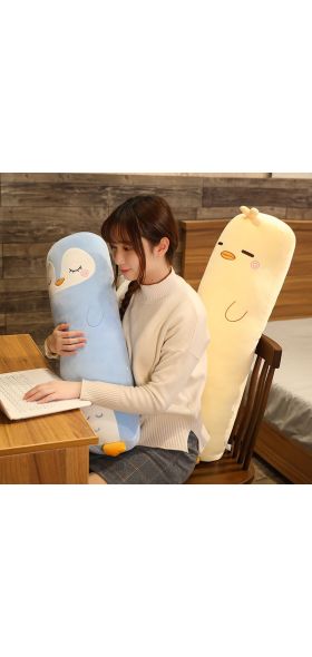Cartoon Animal Dinosaur Pig Bunny Teddy Bear Husky Duck Plush Toys Stuffed Soft Long Sleep Pillow Doll Cushion Kids Girls Gift