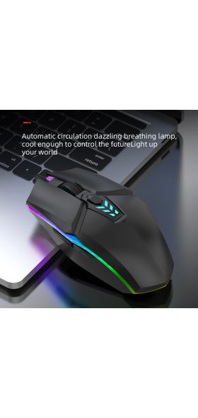 Mute Wired Gaming Mouse 1600 DPI Optical 6 Button USB Mouse With RGB BackLight Mute Mice For Desktop Laptop Computer Gamer Mouse