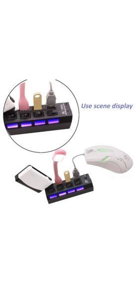 RYRA High Speed 4/7 Ports USB HUB 2.0 Adapter Expander Multi USB Splitter Multiple Extender With Switch 30CM Cable For PC Laptop