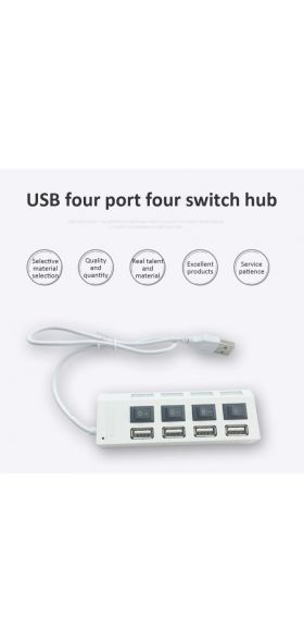 RYRA High Speed 4/7 Ports USB HUB 2.0 Adapter Expander Multi USB Splitter Multiple Extender With Switch 30CM Cable For PC Laptop