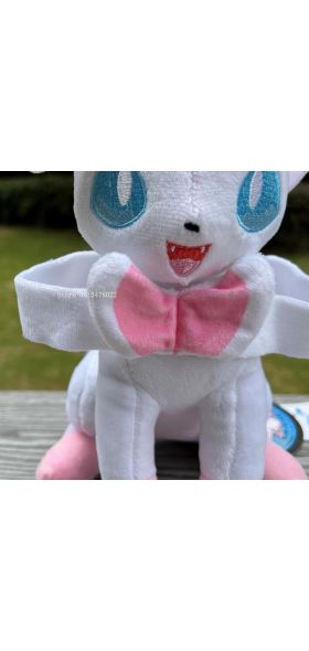 30cm New Pokemon Plush Toy Squat Sylveon Cuddly Cartoon Stuffed Animal Soft Doll Gift
