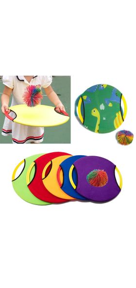 Engaging Outdoor Interactive Game, elastic Disc Paddle Ball Fun for Children, Adults, and Parent-Child Parties