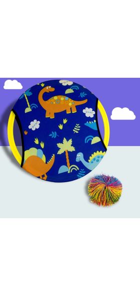 Engaging Outdoor Interactive Game, elastic Disc Paddle Ball Fun for Children, Adults, and Parent-Child Parties