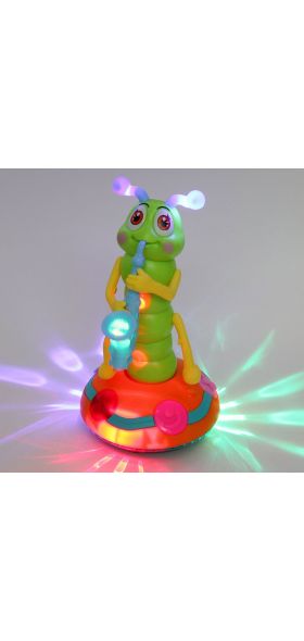 Interactive Musical Caterpillar Toy for Children | Singing, Lights, and Blowing Saxophone