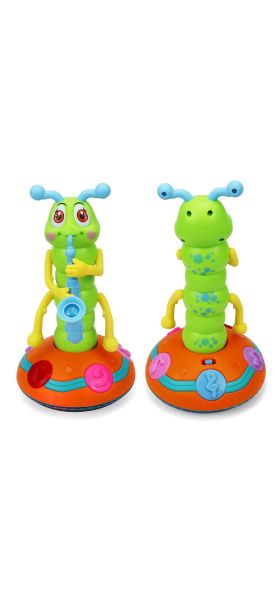 Interactive Musical Caterpillar Toy for Children | Singing, Lights, and Blowing Saxophone