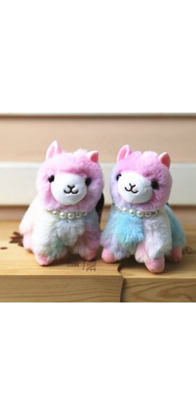 Cute Alpaca Small Pendant Doll Bamboo Charcoal Wool Plush Toy Bag Key Pendant Doll