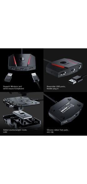 GameSir VX2 AimBox Keyboard Mouse Adapter Gamepad for Nintendo Switch XBOX One /PS5 PS4/Xbox Series X Gaming Accessories