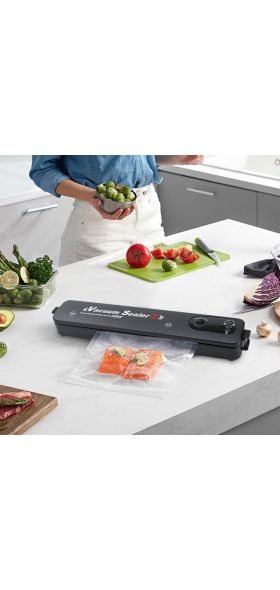 Vacuum Sealer Machine with Powerful Suction, 60 Kpa Dry/Moist One-Touch Automatic Food Sealer