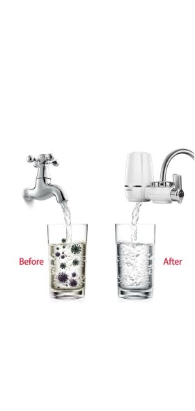 Long-Lasting Ceramic Replacement, Washable, Nine-Stage Clean for Kitchen Faucets