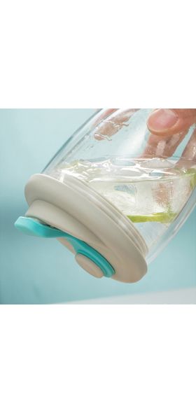 New Double Wall Insulated Milk Coffee Cup, Airtight Lid, Leak-Proof, Transparent Glass Handy Cup