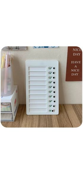 kid's daily planner, reusable plastic board, chores checklist, responsibility behavior chart, chore chart, self-discipline card, organized routine, kid's chore tracker