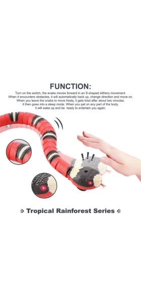 Interactive Cat Toy - Smart Sensing Snake for Pet Dogs and Kittens