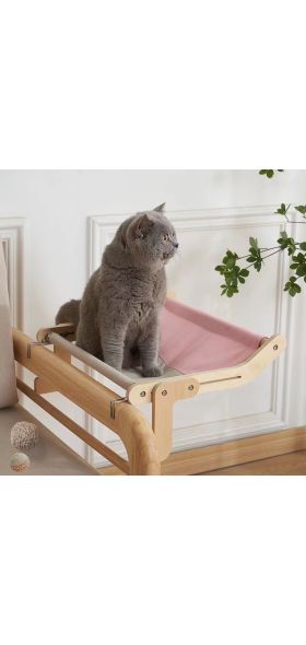 Durable Wooden Assembly Cat Window Hanging Bed and Popular Hammock Nest Beds