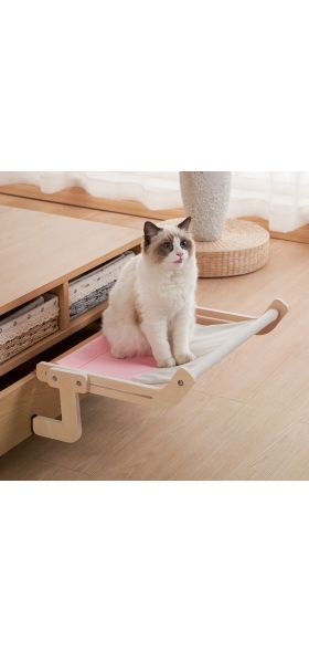 Durable Wooden Assembly Cat Window Hanging Bed and Popular Hammock Nest Beds