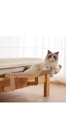 Durable Wooden Assembly Cat Window Hanging Bed and Popular Hammock Nest Beds