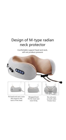 U-Shaped Neck Massage Pillow - Heating, Vibration, Kneading, Electric Cervical Relaxation Massager
