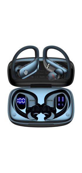 Wireless Earbuds Bluetooth Headphones 48hrs Play Back Sport Earphones with LED Display