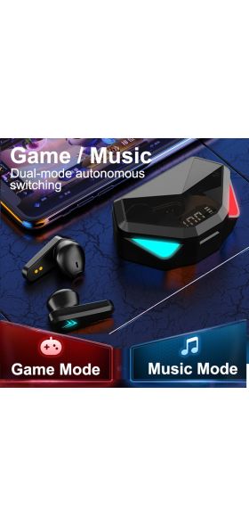 X15 Gaming Earphone Bluetooth 5.0 ANC Headphones Game Mode Fone Bluetooth Original TWS Earbuds Gamer Headset for smart Phone