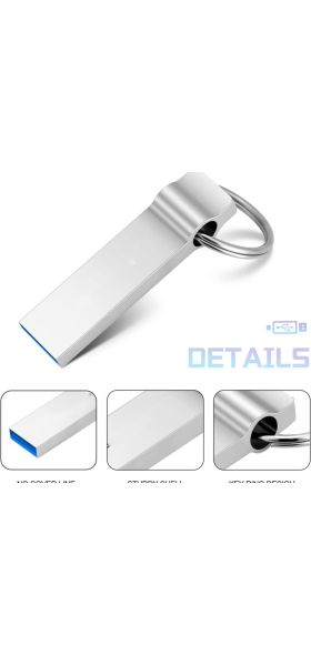 Xiaomi 2TB Metal Usb 3.0 Flash Drives High Speed Pendrive 1TB Usb Drive Portable SSD 2TB Memoria Usb Flash Disk TYPE-C Adapter
