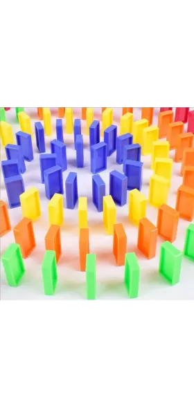 Kids Games Domino Train Toy ,Automatic Dominoes Train Set Toys with Sound & Light for ages 5-7,Creative Educational outdoor toys for kids