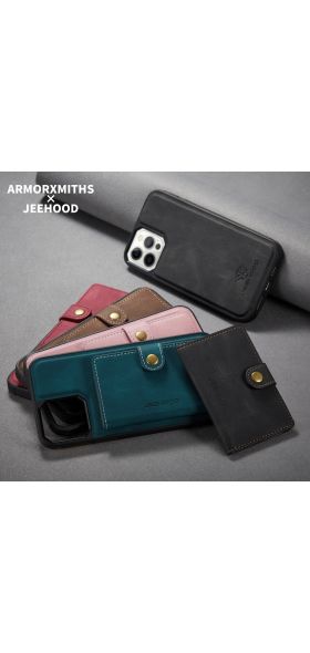 2 In 1 Magnetic Wallet Luxury Leather Phone Case for IPhone 12 11 Pro XS Max XR 6 7 8 Plus SE 2020 for Magsafe Wireless Charging