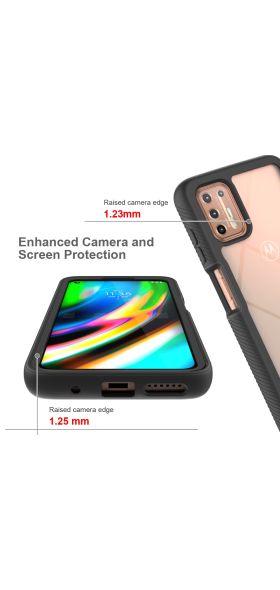 Hybrid Rugged Armor 2 in 1 PC + TPU Shockproof Case for Motorola Moto G9 Plus G9 Play G8 Power Lite One Fusion G 5G Plus Stylus