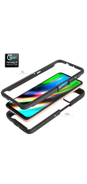 Hybrid Rugged Armor 2 in 1 PC + TPU Shockproof Case for Motorola Moto G9 Plus G9 Play G8 Power Lite One Fusion G 5G Plus Stylus