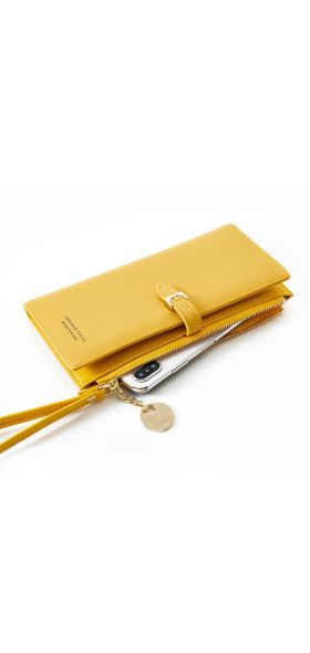 Wristband Women Long Wallet Many Departments Female Wallets Clutch Lady Purse Zipper Phone Pocket Card Holder Ladies Carteras