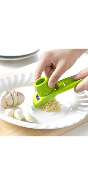 1Pcs Stainless Garlic Press Household Manual Garlic Press Device Kitchen Press Squeezer Ginger Garlic Tools Kitchen Accessories