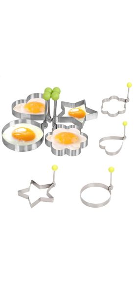 1Pcs Stainless Steel Fried Egg Mold Pancake Bread Fruit and Vegetable Shape Decoration Kitchen Accessories Kitchen Gadgets Tools