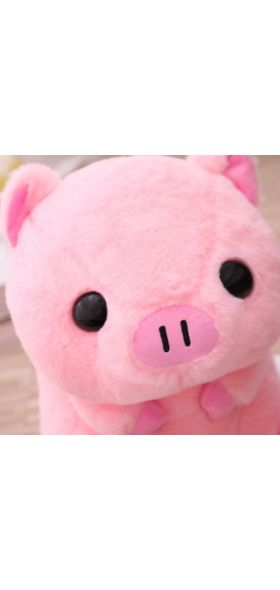 2020 Pink Sitting Pig Big Head Piggy Stuffed Doll Huggable Animal Plush Toy Kids Sleeping Companion Appeasing Plushie 40/50cm